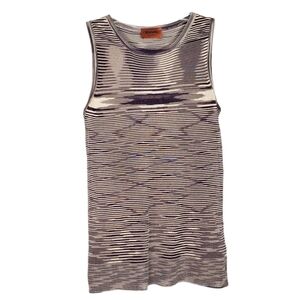 MISSONI striped sleeveless top